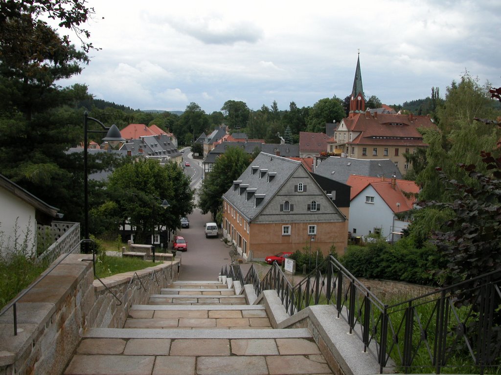 Blick von Kirchtreppe by W.Rösler