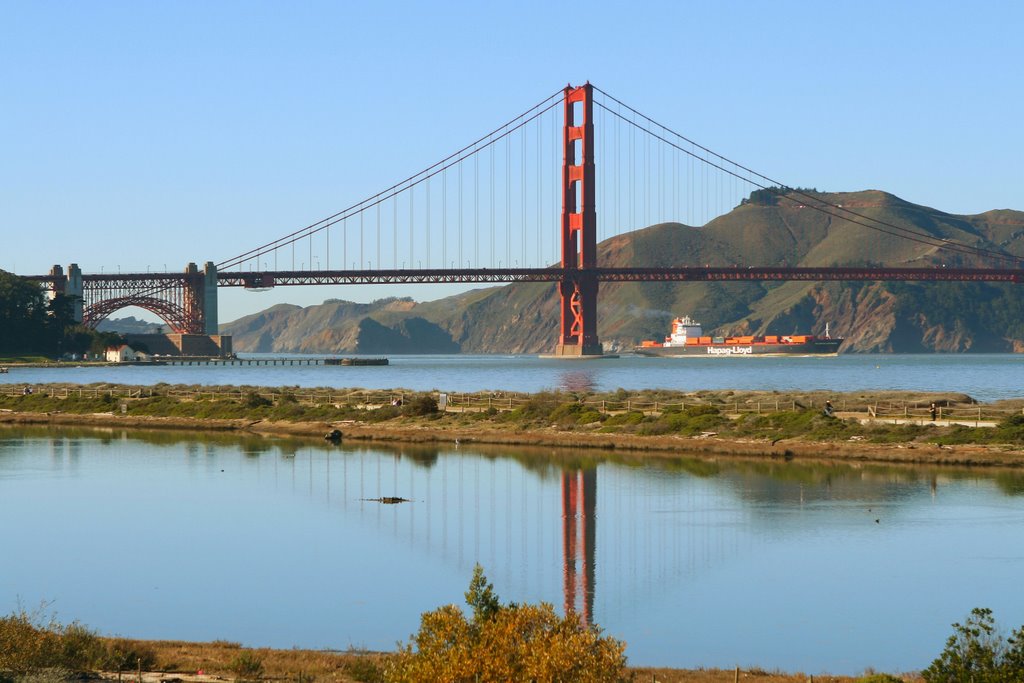 Protected Tidal Marsh & The Golden Gate Bridge by Rosencruz Sumera