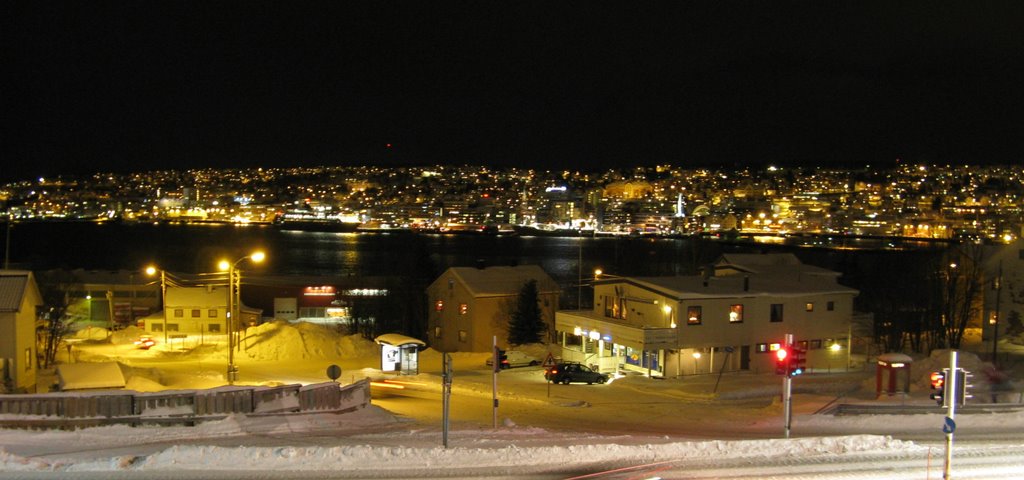 View Over Tromsø From Outside The Arctic Cathedral by TheMightyOz