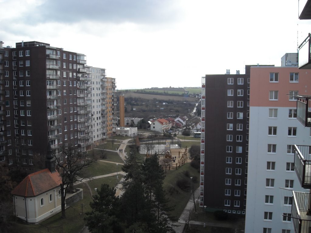 View from balcony of Spodní 20 (south side) by lift666