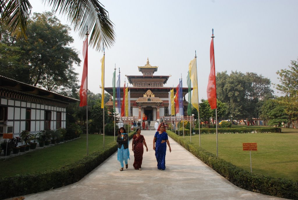 Bhutanese temple in Bodh Gaya by Art_msw