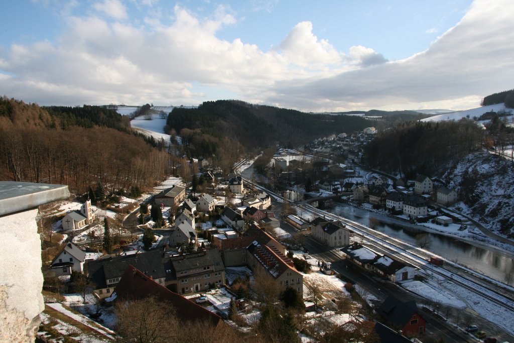 Scharfenstein Blick vom Burgturm by ZiKlaus