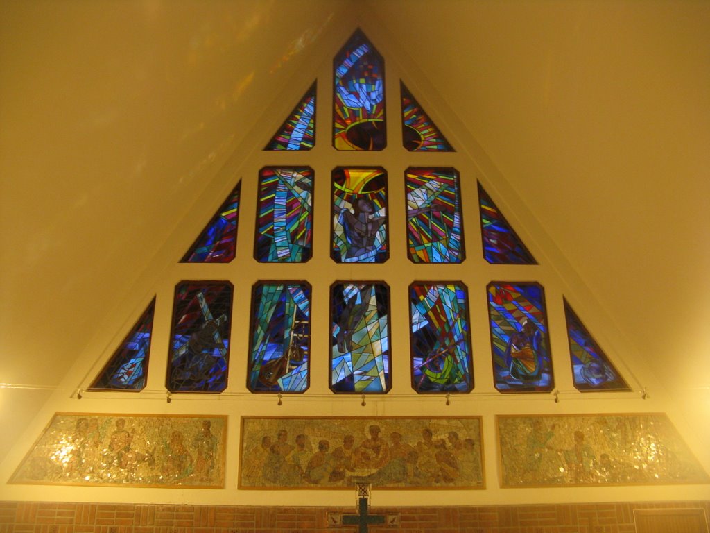 Hammerfest Church Stained Glass Window by TheMightyOz