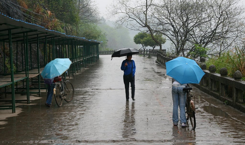 Rainy Day in Yangshuo by Vojta Srejber