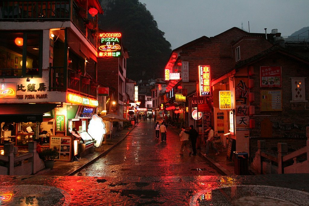 Yangshuo in the evening by Vojta Srejber