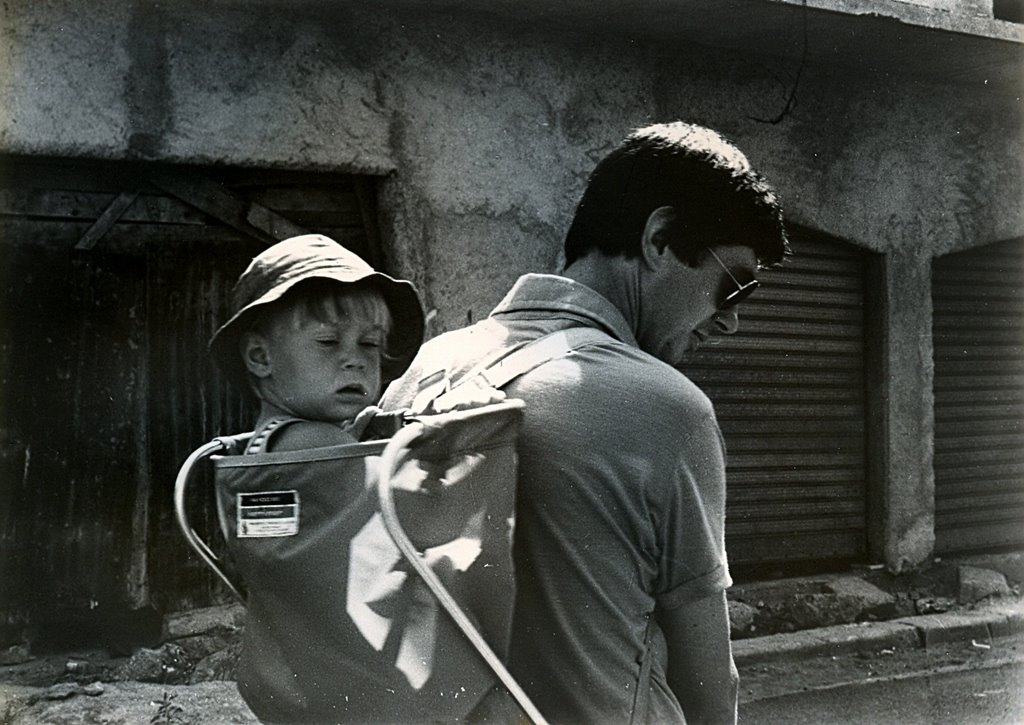 Bepix and his son Stefano at Palmi - 1978 by Giuseppe De Giacomet…