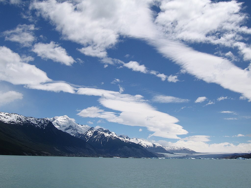 Mountains leading to Upsala Glacier by Andy Goss