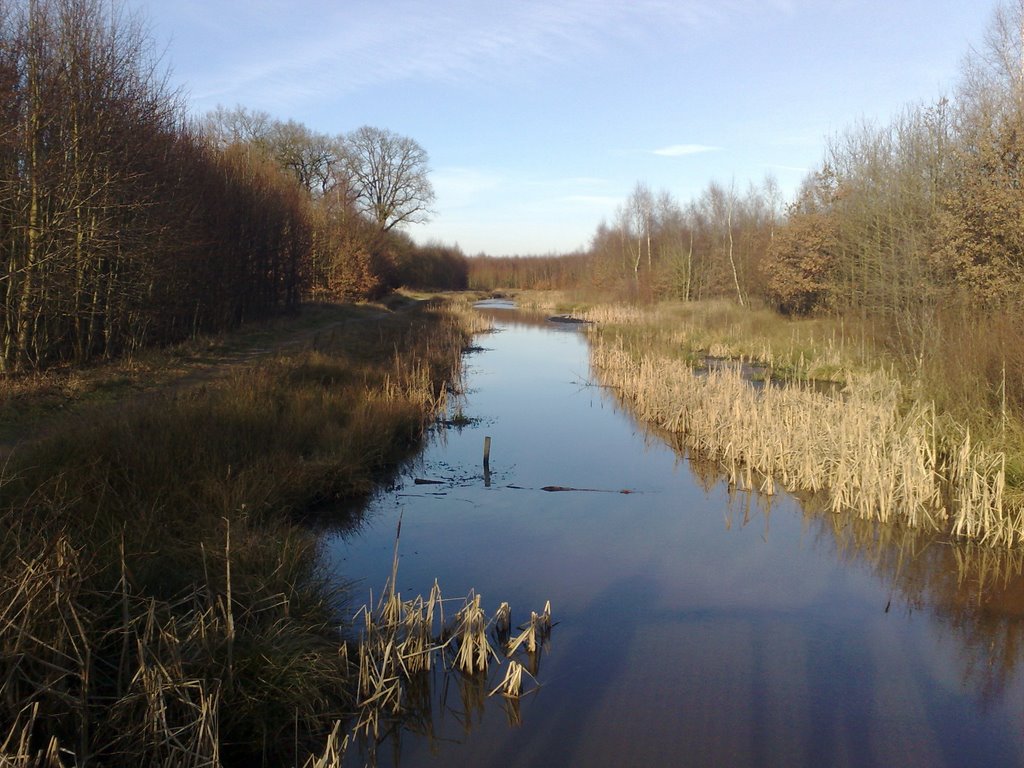 Ter Apel vanaf brug Poortweg by Bernhard Bos