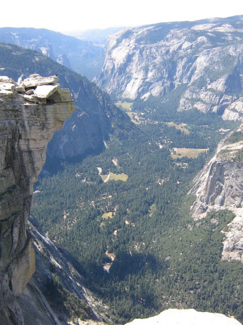 Yosemite Valley and El Capitan as seen from the top of Half Dome, facing west 9/06 by JustineS