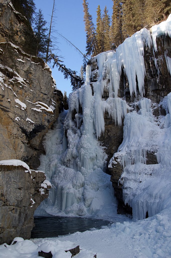 Johnston Canyon, Upper Falls by Jacenty