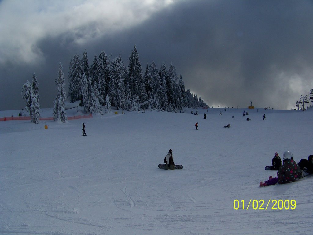 Fast Moving Clouds at the Top by Wester Van