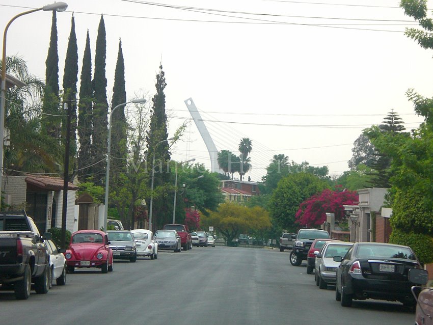 Zona residencial y puente atirantado by juanmhuertas