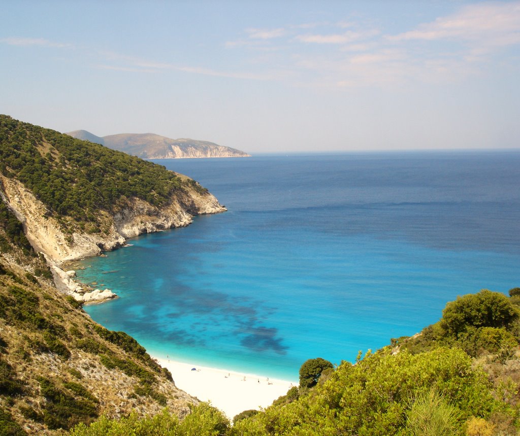 Kefalonia - The famous beach of Myrtos... by tetrakinitos