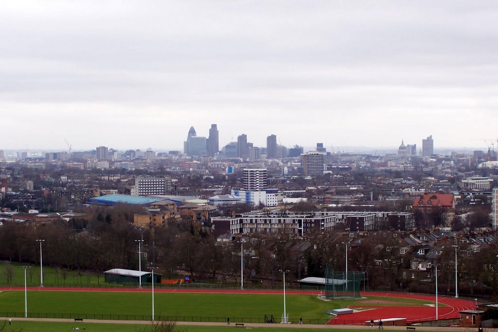 Hampstead Heath - View of London by Thorsten Lyng Johansen