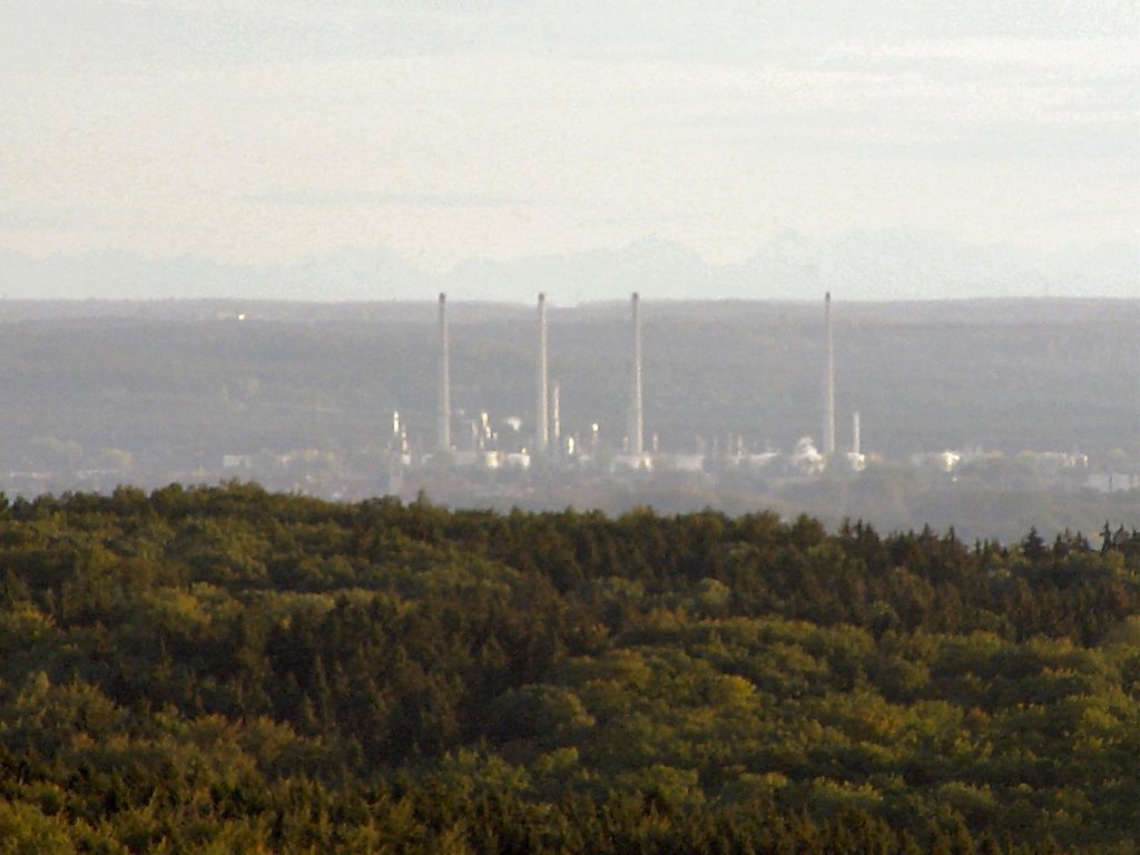 Blick von Randeck bis zu den Alpen by Walter Gmeinwieser