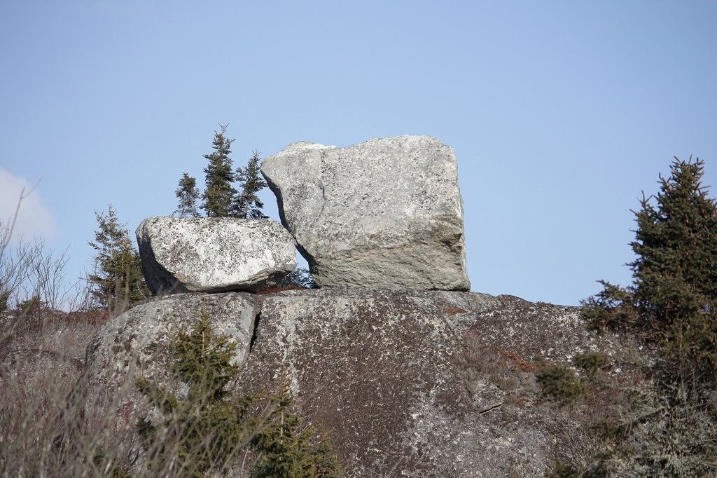 West Dover, Nova Scotia - One of thousands of precariously perched rocks left from the the glacial period by jonfromnsca