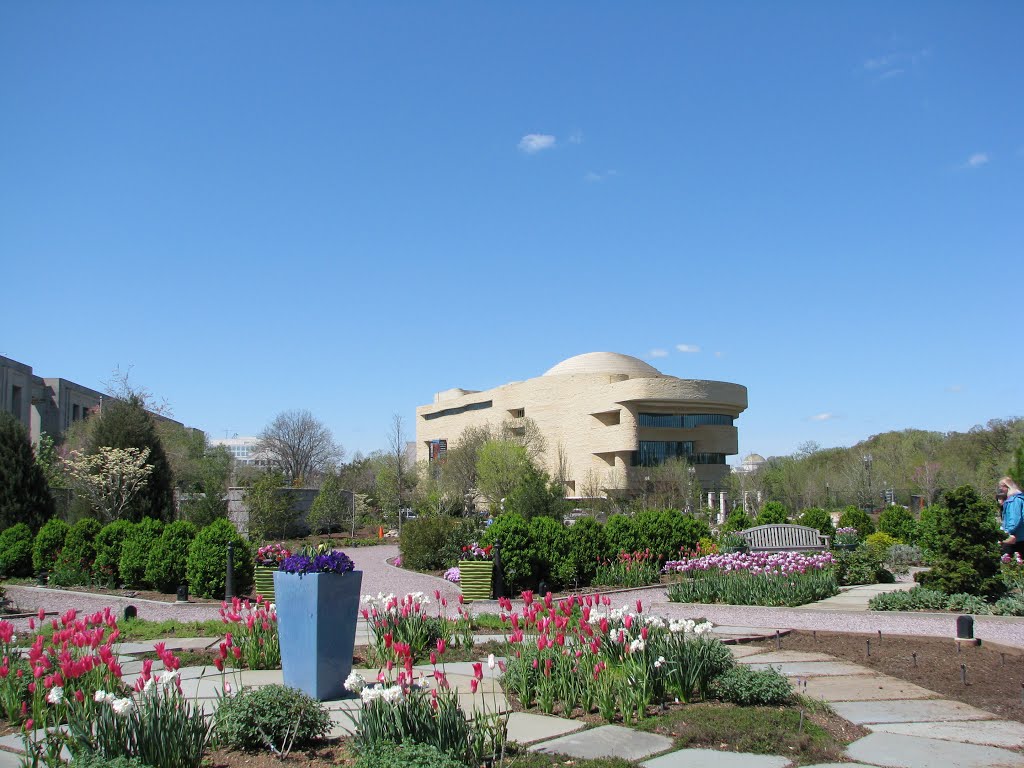 National Museum of the American Indian from the side of US Botanic Garden by Nameofrose