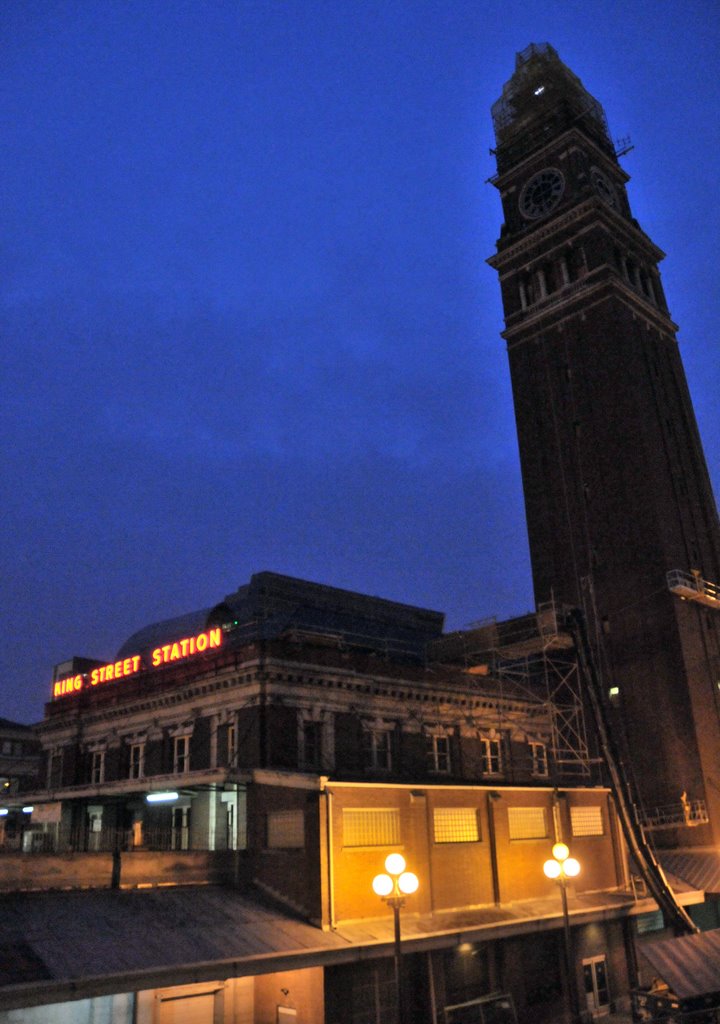 Downtown King Street Station at Night by Bryan Groulx