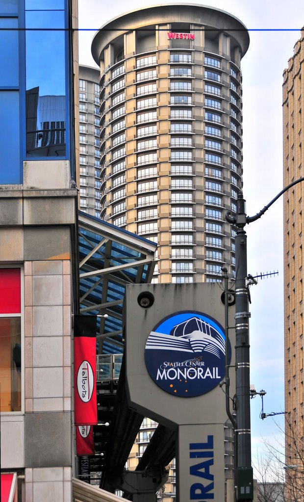 End of the Monorail Line at Westlake Center by Bryan Groulx