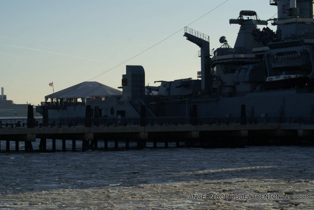 Battleship New Jersey Camden Waterfront by ANGEL N RODRIGUEZ