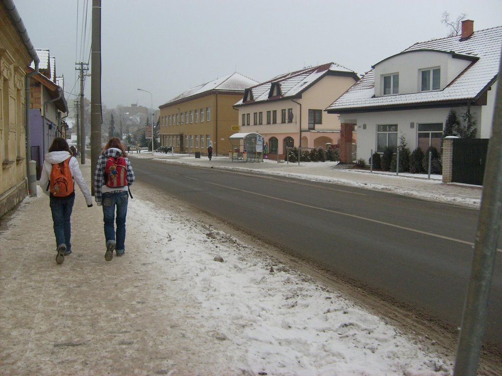 Nejvytíženější zastávka v Jedovnicích - Busiest bus stop in Jedovnice by Tymerudzu