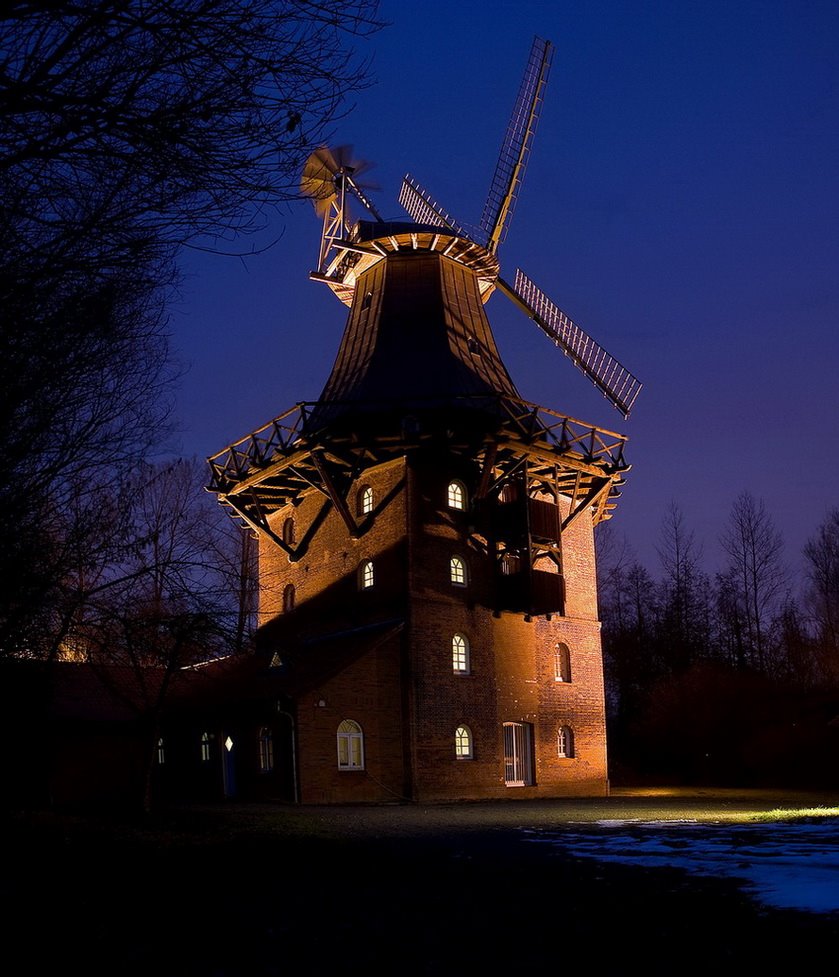 Stader Mühle zur Blauen Stunde by Kaugumiedealer