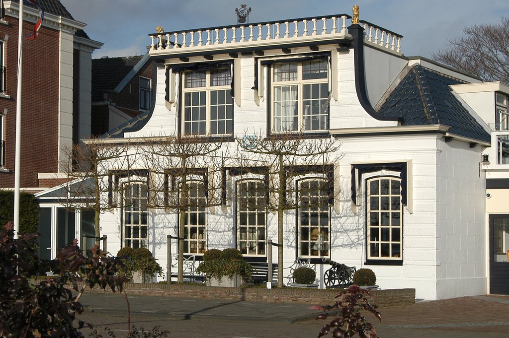 White House at the Burg. v.d Lelykade, Maassluis by Ria Maat