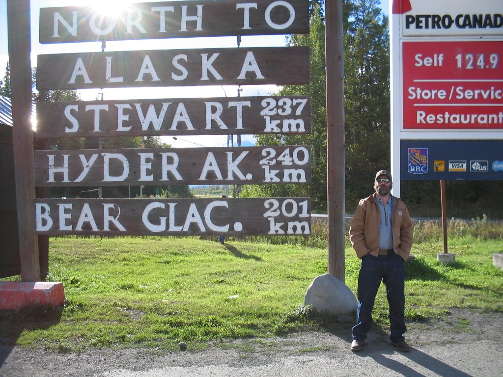 North to Alaska - Start of Alaska-Stewart Highway - Sept. 2005 by SeaGeoBuff