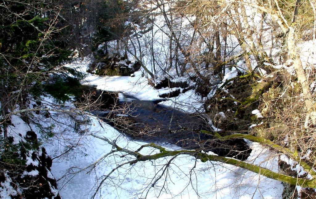 Slovenský raj - rieka Hornád v zime by janzalib