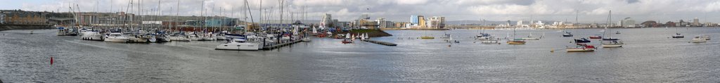 Cardiff Bay Panorama. by A Davies