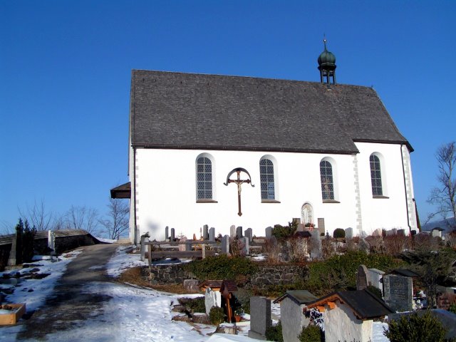 Schöllang - Church Burgkirche, Cementery by frischmilch