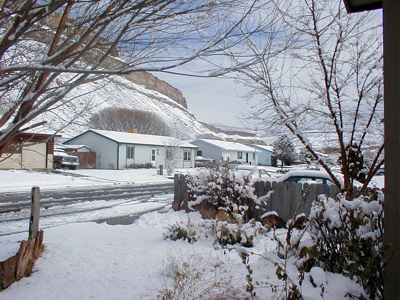 Snow on Milleman Street, Palisade, Colorado - January 2001 by Sheryl Todd (tapirgal)