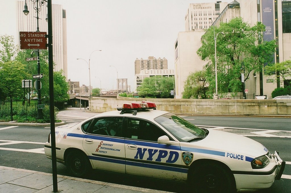 Encrucijada: El puente de Brooklyn al fondo by Carmen Peña Medina