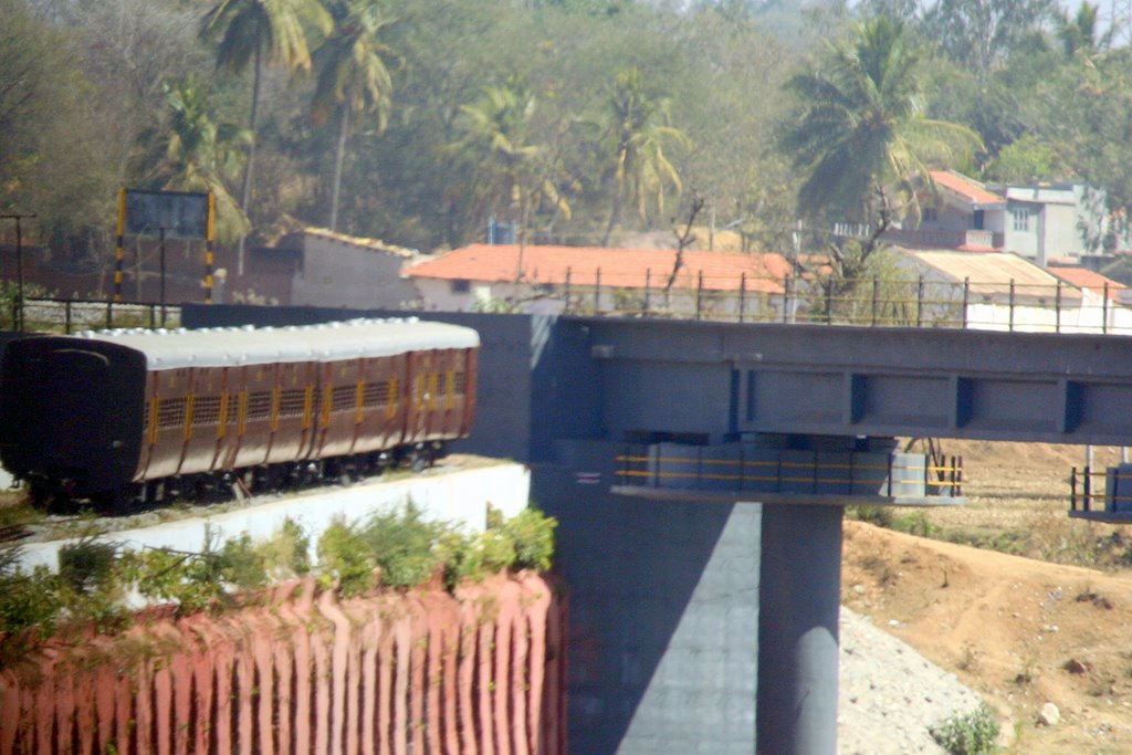 Train on river going nowhere by saad.caffeine