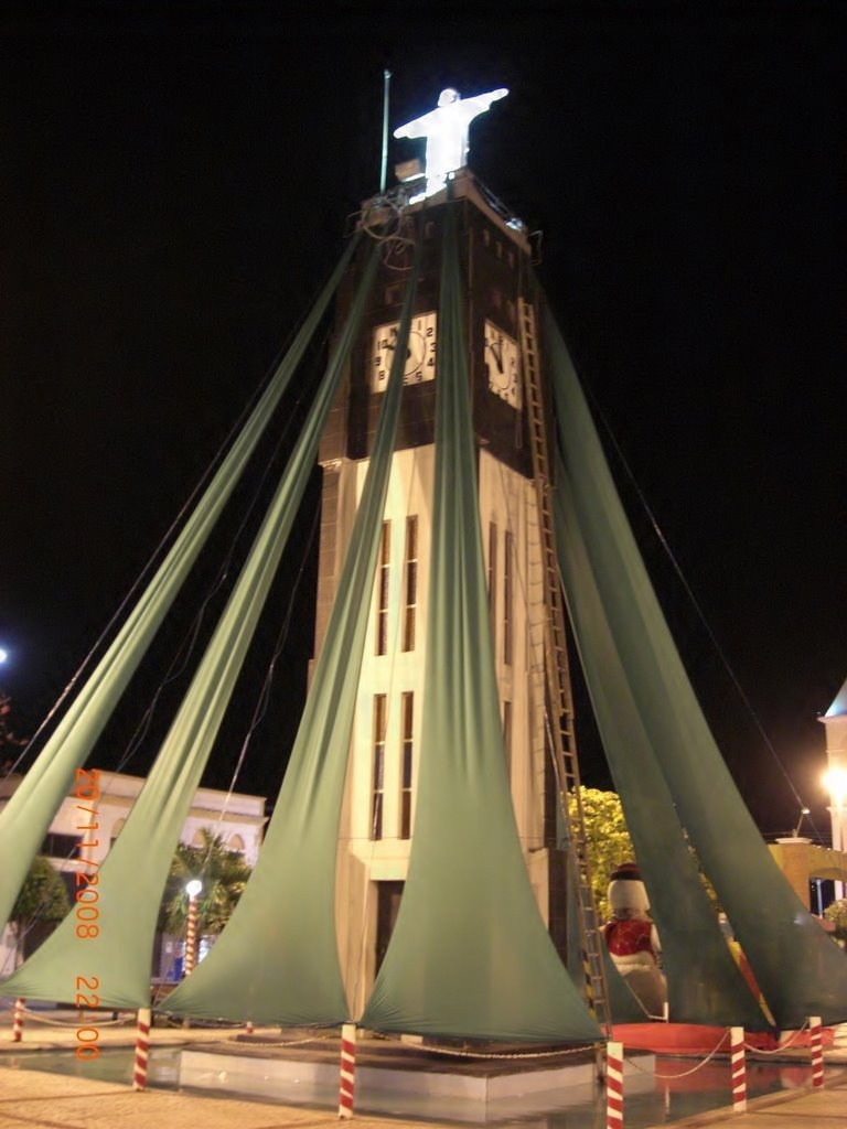 PRAÇA MONS. JOÃO LUÍS - TORRE DA HORA/CRISTO REDENTOR by Macílio Gomes