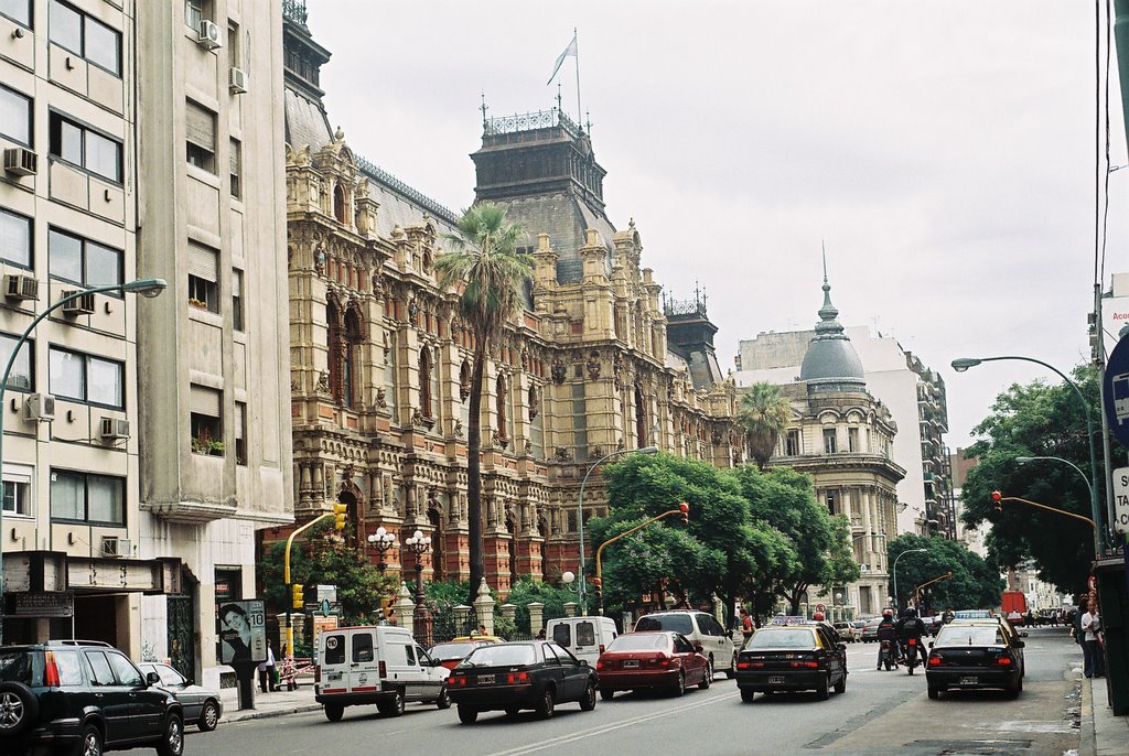 Av. Córdoba, Palacio de Aguas Corrienes by Mauricio A