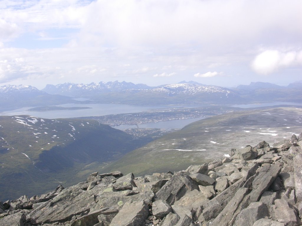 Tromsø, from Tromsdalstinden by Andreas Nymo