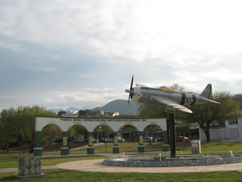 MEXICAN AIR FORCE MONUMENT(SQUAD 201) by CAPITAN BRIONES