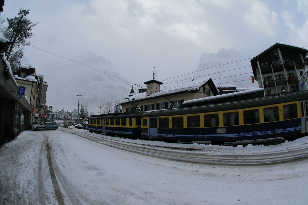 Grindelwald train station by Michal Gorski