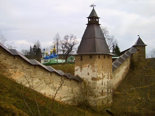 Tower of "Upper Bars" of Pskovo-Pechersky Dormition Monastery by IPAAT