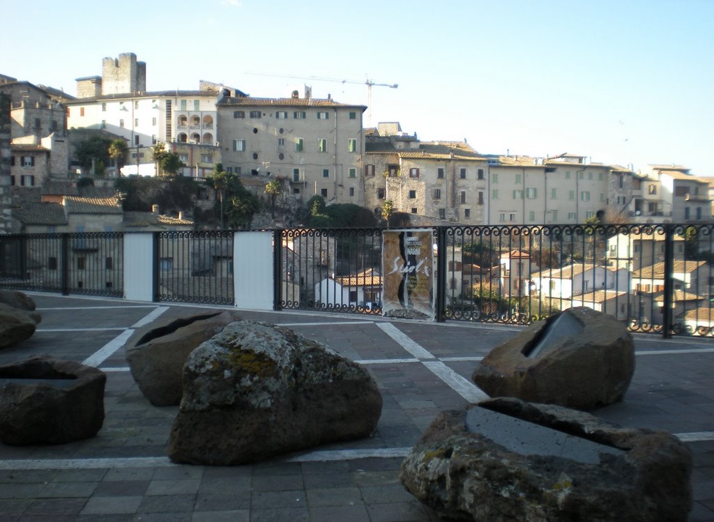 Narni, installazione di P. Sciola "I Semi della Pace" by circech