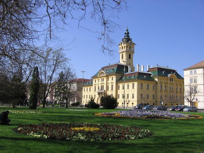 Szeged, the town hall on the Széchenyi square by Vásárhelyi/Budapest