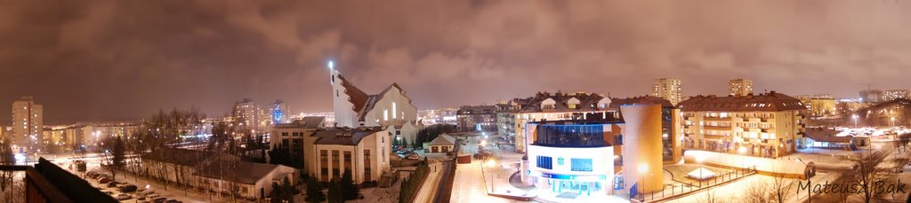 Lublin, Czuby, nocna panorama by Mateusz Bąk