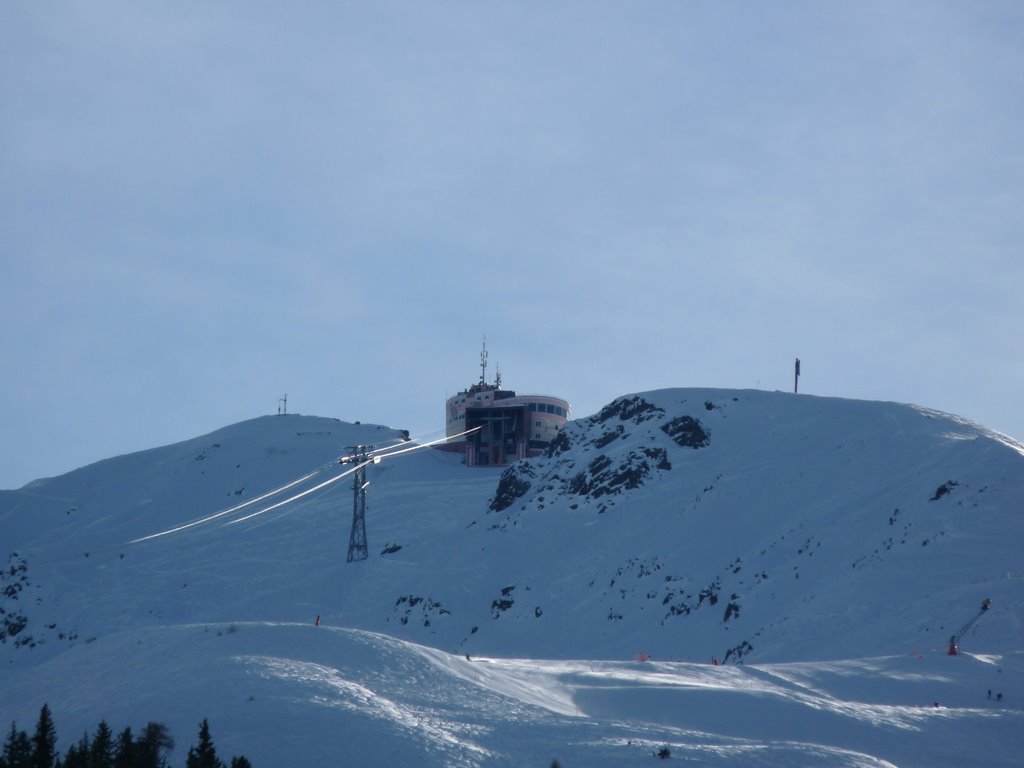 Davos Swiss Alps mountain station by SammySambo76