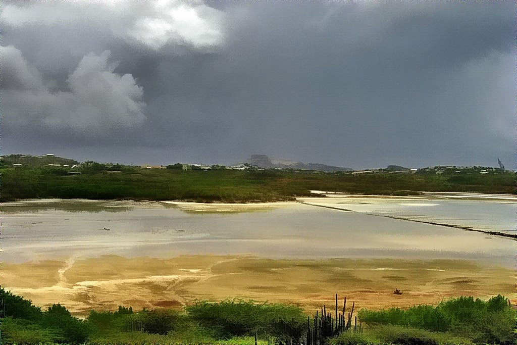 Heavy thunderstorm over LAGUN JAN THIEL. by Feitse Boerwinkel