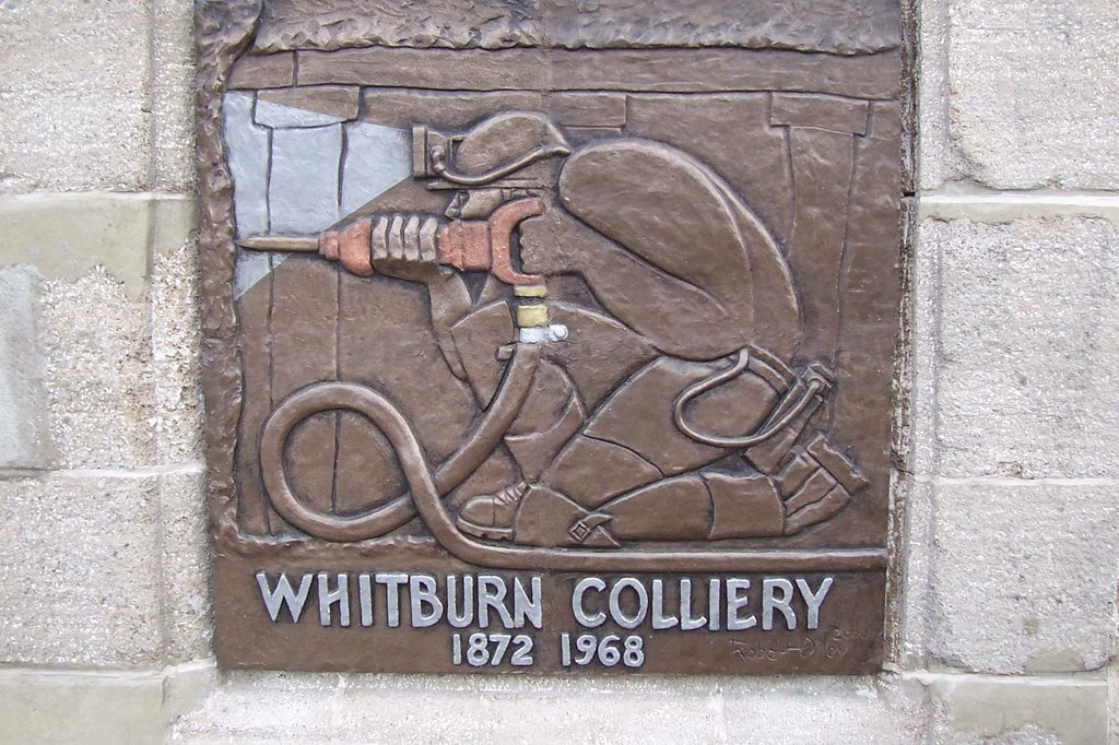 Whitburn Colliery Plaque. by Bill Kirton