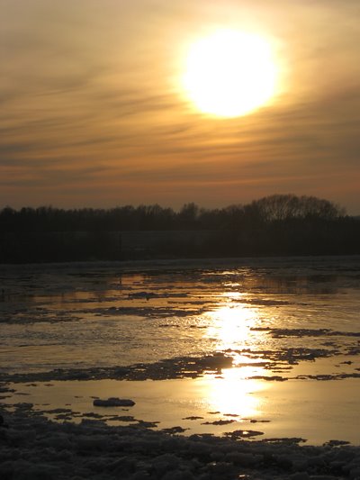 Winter an der Elbe by Pinela