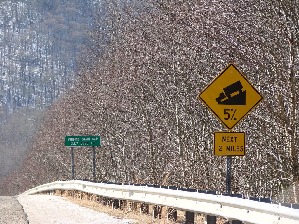 Winding Stairs Gap, elevation 3820 ft by Jean Gregory Evans