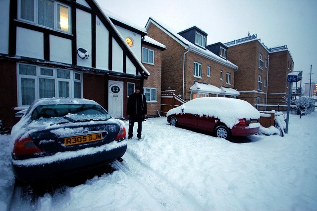 February Snow in Balfour Road by FreeBird Mani