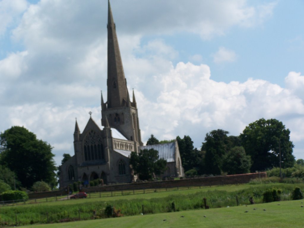 Snettisham church Norfolk by john willy